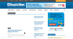 Desktop Screenshot of hospitalnews.com